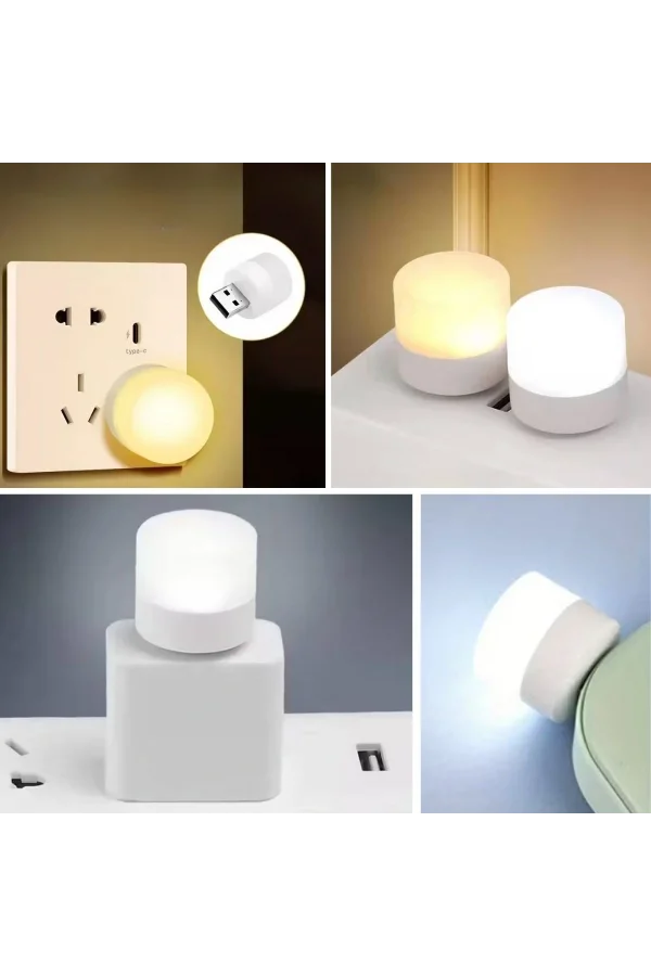 BUFFER® USB Mini Top LED 10’lu Aydınlatma Seti – Sıcak Renkli Gece Lambası, Enerji Tasarruflu Mikro LED Işıklar