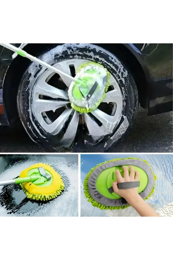 BUFFER® Yedek Mikrofiber Bezli Oto Yıkama Mop Seti