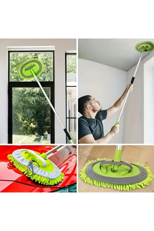 BUFFER® Yedek Mikrofiber Bezli Oto Yıkama Mop Seti