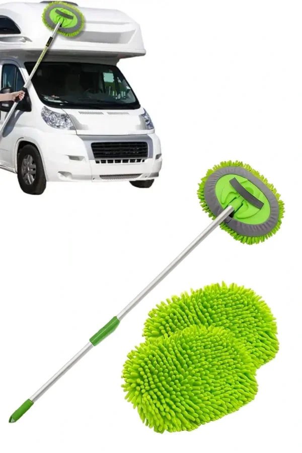 BUFFER® Yedek Mikrofiber Bezli Oto Yıkama Mop Seti