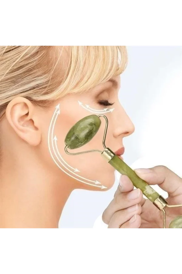 BUFFER® Yeşim Taşı Çift Taraflı Cilt Masaj Aleti