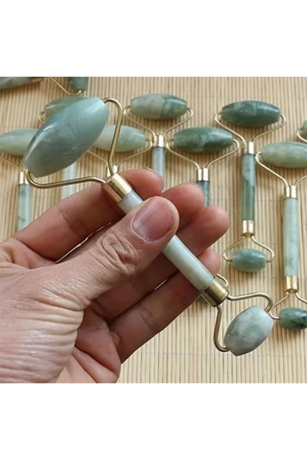 BUFFER® Yeşim Taşı Çift Taraflı Cilt Masaj Aleti