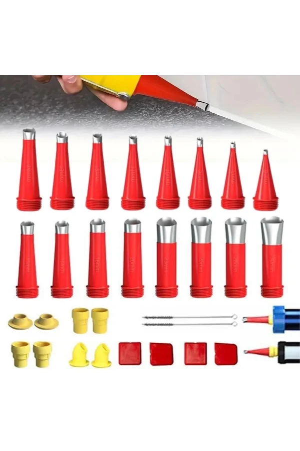 BUFFER®30 Parça Silikon Kalafat Mastik Alet Seti Mastik Ucu