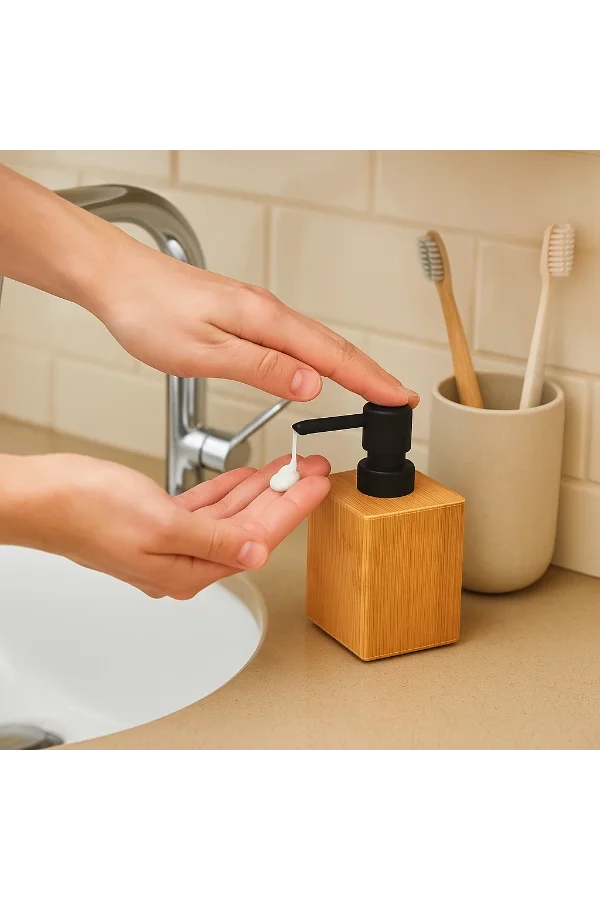 Büyük Ahşap Sıvı Sabunluk