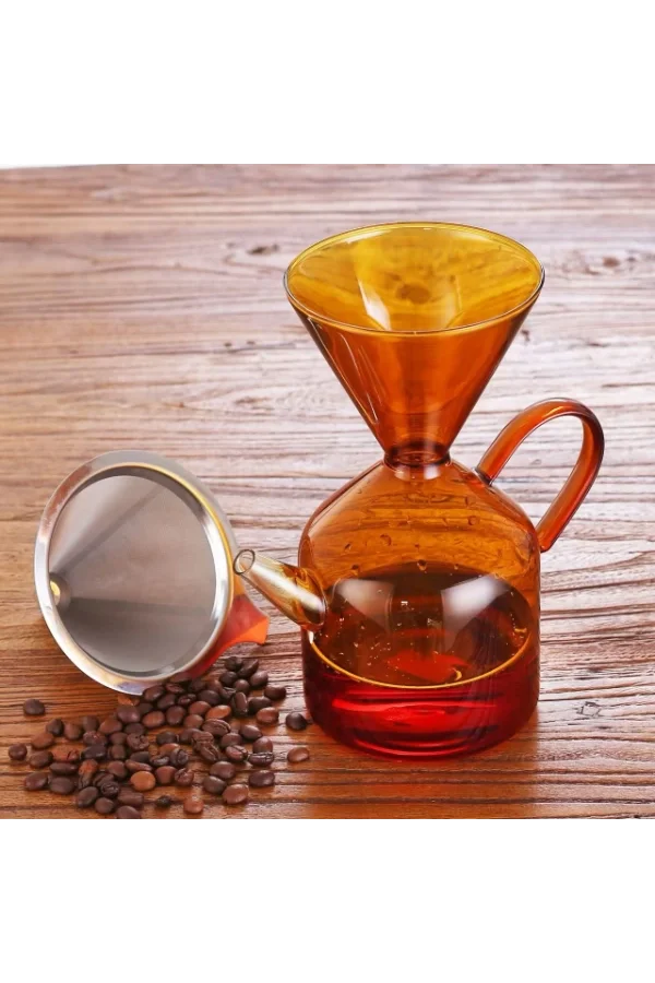 Cam Kahve Demleme Seti