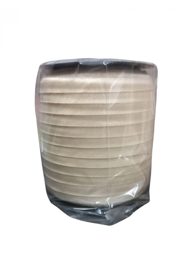 Çamaşır Lastiği Düz 1 cm  1 Metre Krem