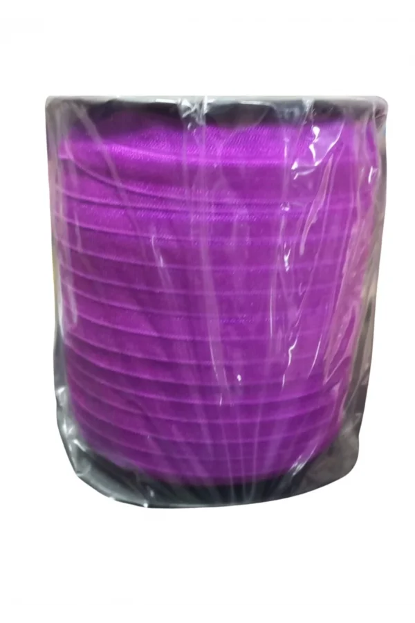 Çamaşır Lastiği Düz 1 cm  1 Metre Mor