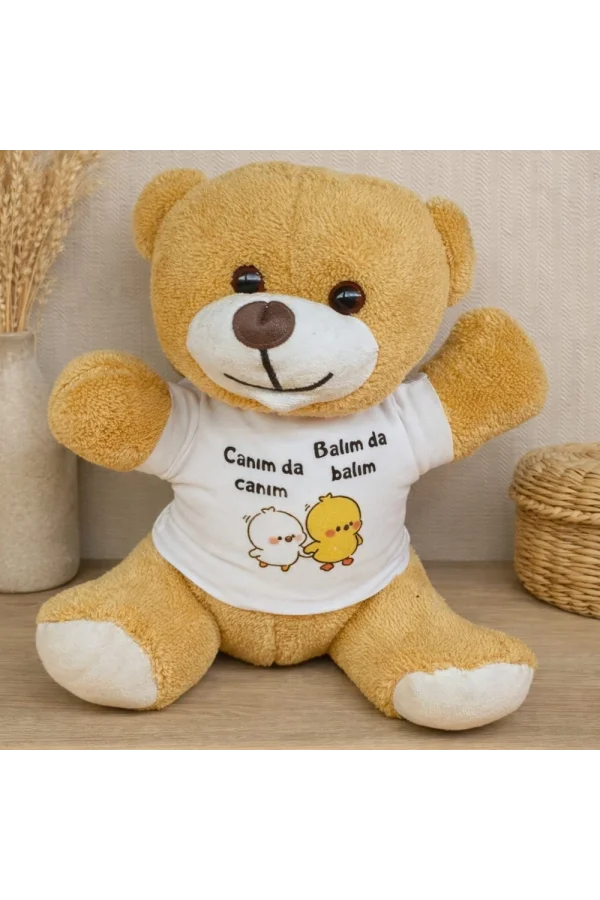 Canım da Canım Balım da Balım Tişörtlü Peluş Ayıcık