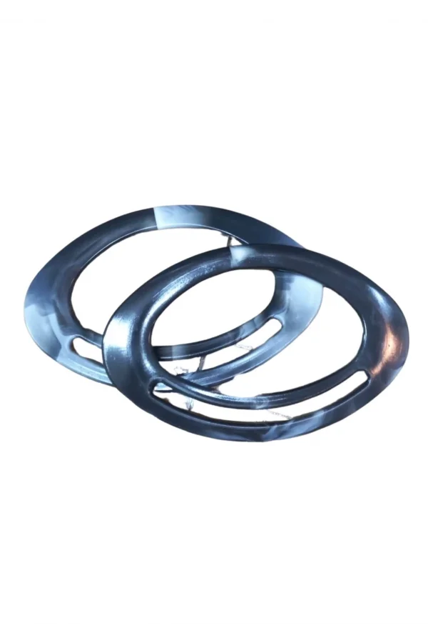 Çanta Sapı Yuvarlak Siyah Beyaz 18 cm