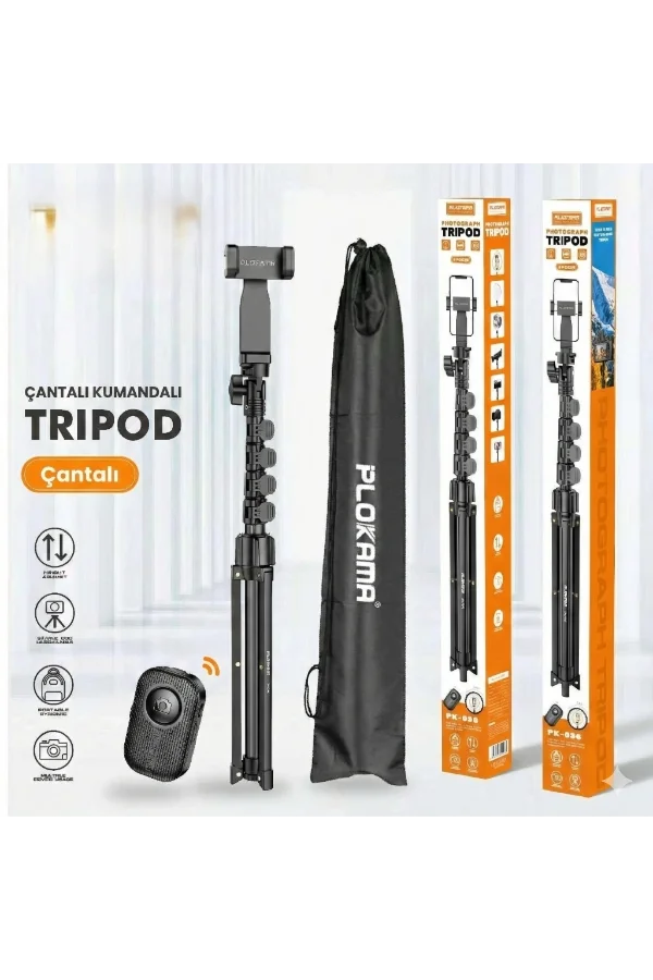 Çantalı Kumandalı Tripod