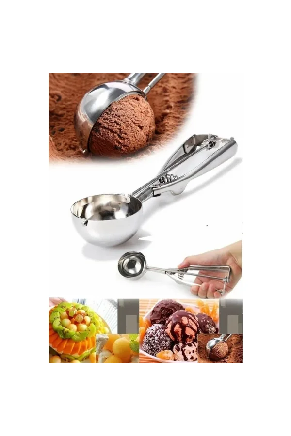 Çelik Dondurma Kaşığı