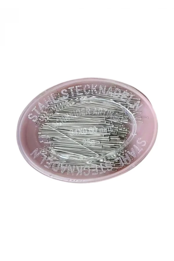 Çelik İğne Pembe Oval Kutuda 25 Gr