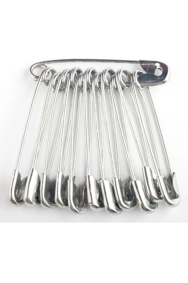 Çengelli İğne 3 cm Gümüş Renk 50 Adet