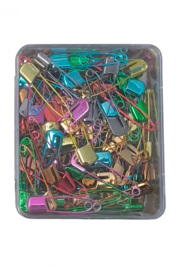 Çengelli İğne Kilitli Bebe Renkli Büyük 100 Adet