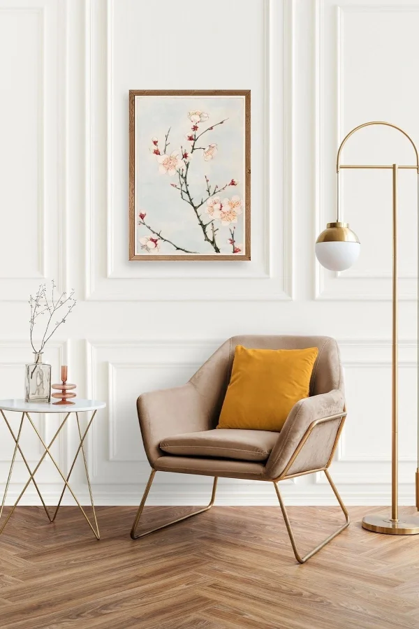 Cherry Blossom Ahşap Çerçeveli Tablo