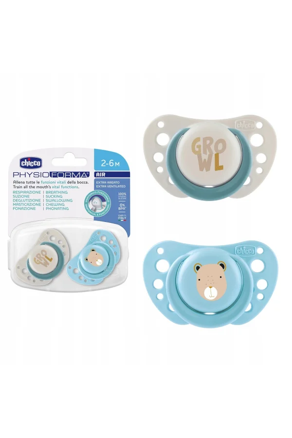 Chicco PhysioForma Air 2li Silikon Emzik 2-6 Ay Erkek