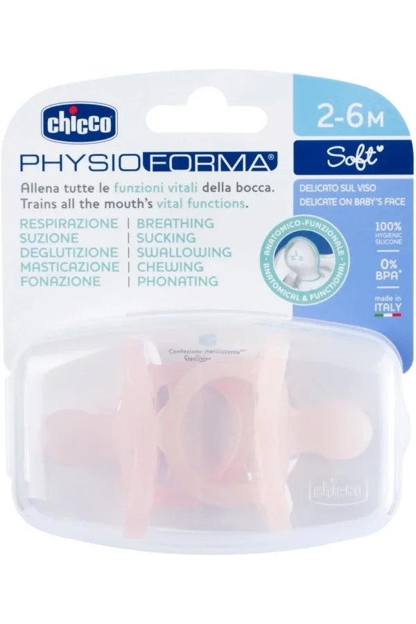 Chicco PhysioForma Soft 2li Silikon Emzik 2-6 Ay Kız