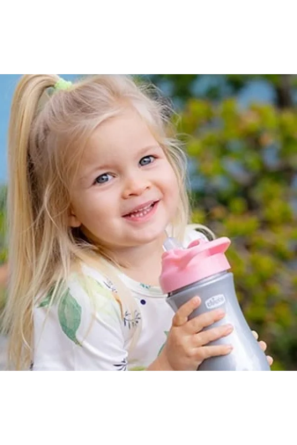 Chicco Pop-Up Pipetli Bardak 2 Yaş+ 350 ml - Pink