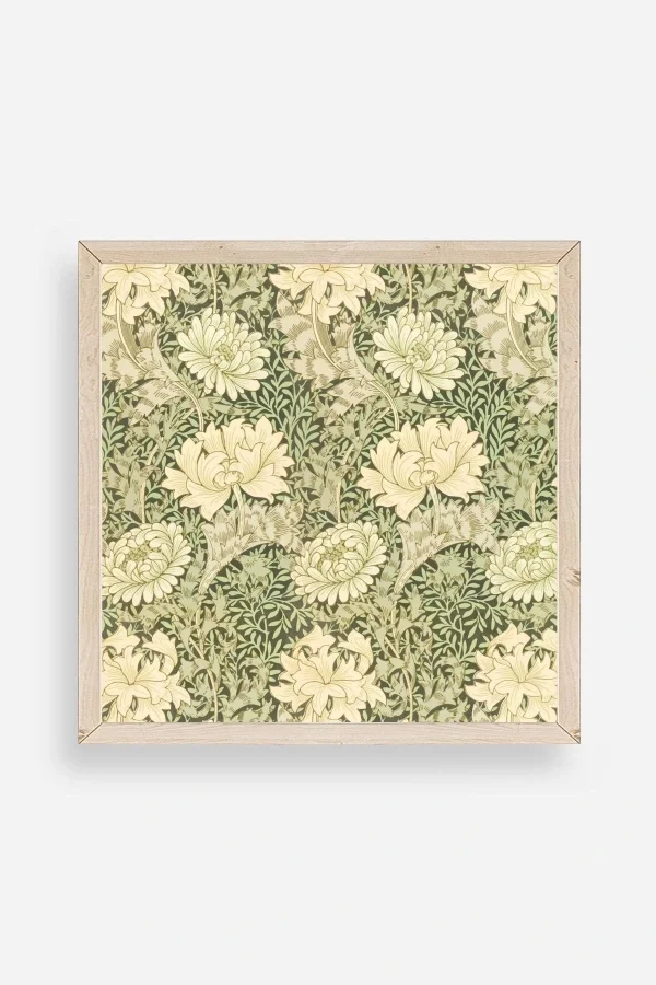 Çiçek Ahşap Çerçeveli Tablo