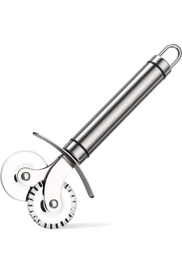 Çift Başlıklı Pizza Hamur Bıçağı