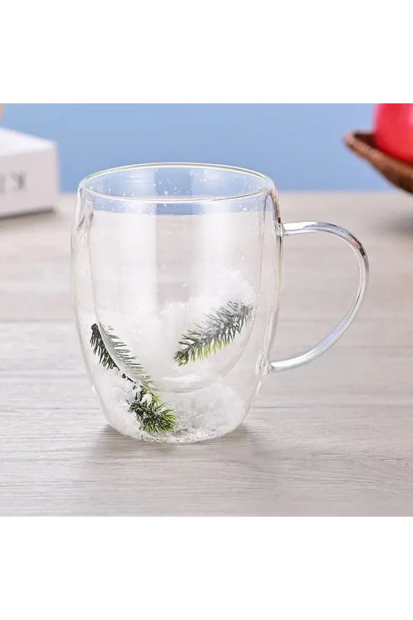 Çift Cidarlı Çam Bardak