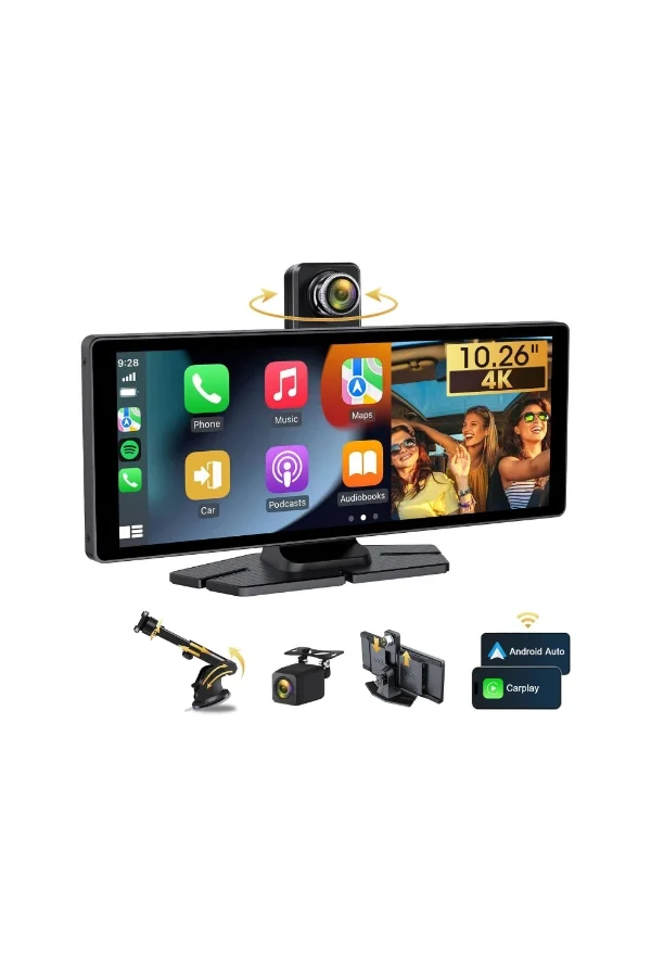 Çift Lens Kameralı Apple Ve Android CarPlay