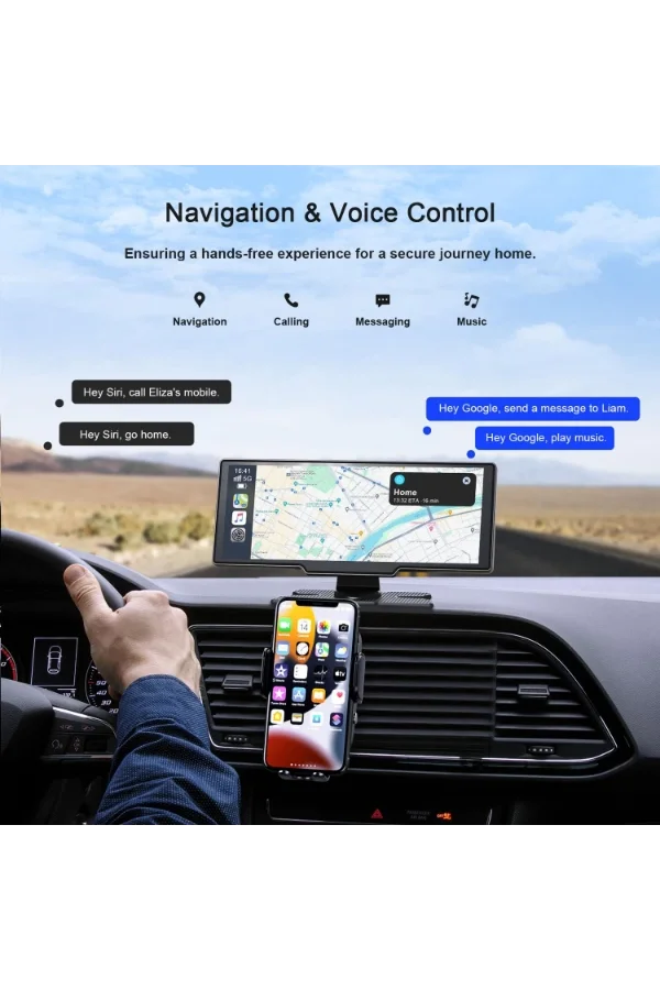 Çift Lens Kameralı Apple Ve Android CarPlay