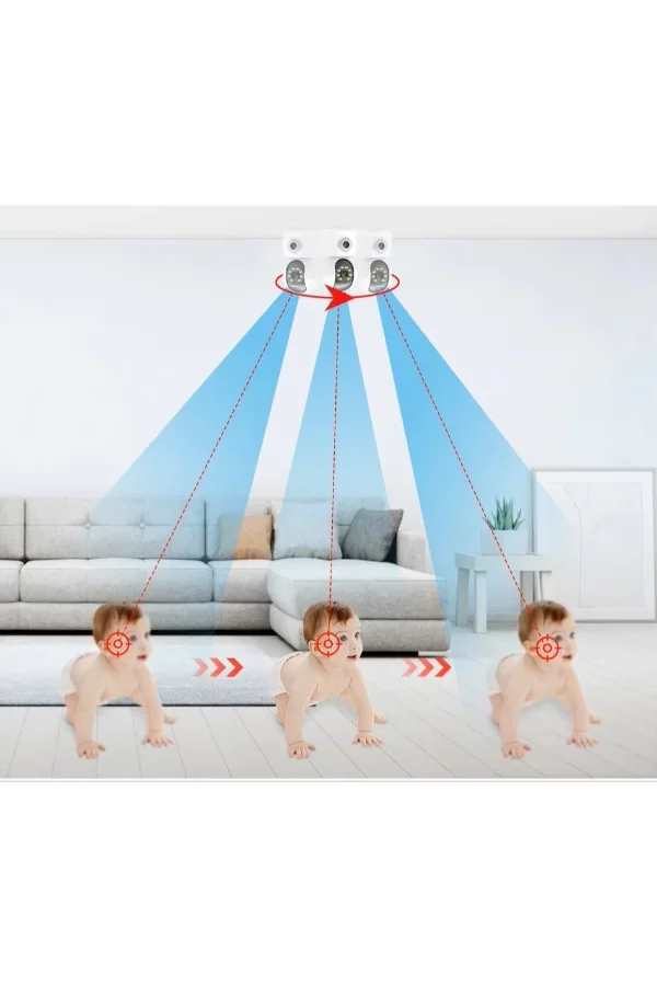 Çift Lensli İç Mekan Wi-Fi Kamera