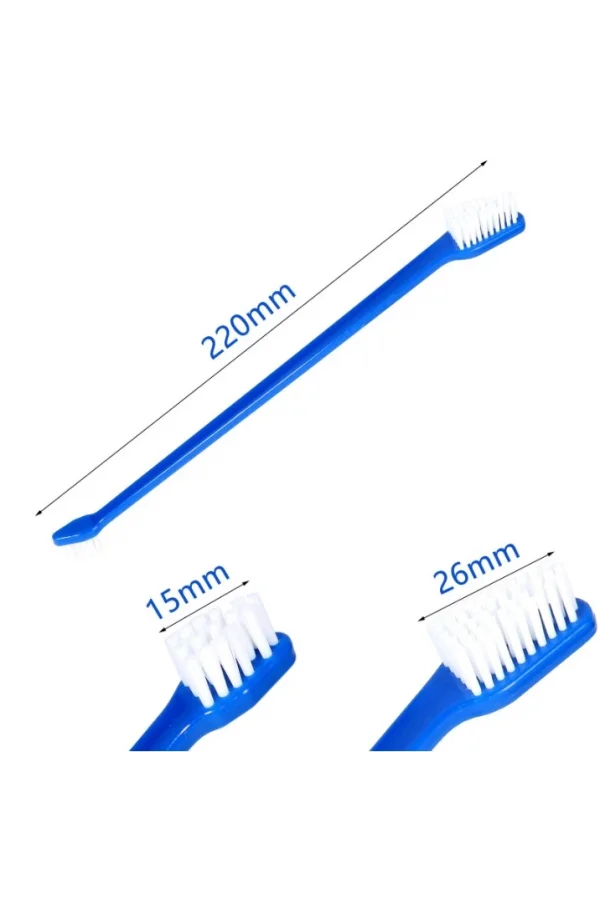 ÇIFT TARAFLI HAYVAN DIŞ FİRÇASI 4 LÜ SET