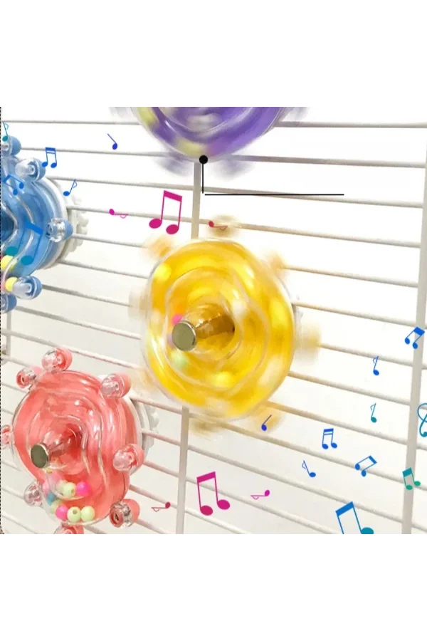 Çıngıraklı Kuş Kafesi İçin Çark Oyuncağı