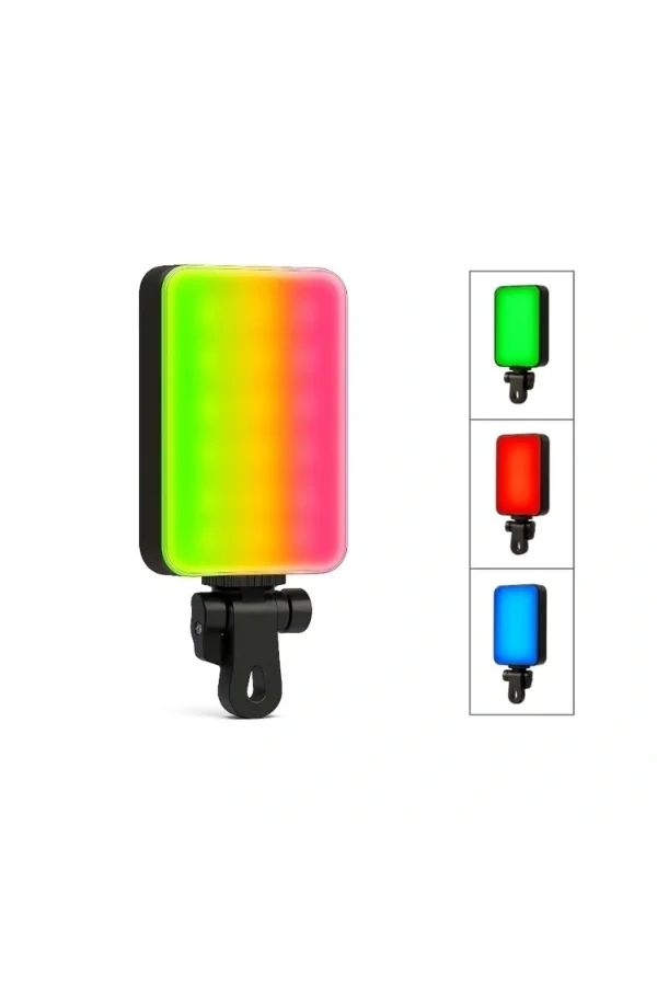 Clip-Fill Taşınabilir Mini RGB Led Selfie Işığı