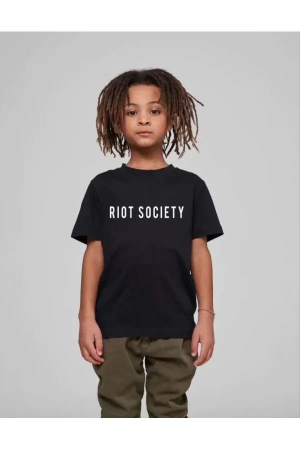 Çocuk Unisex Baskılı T-Shirt - Siyah