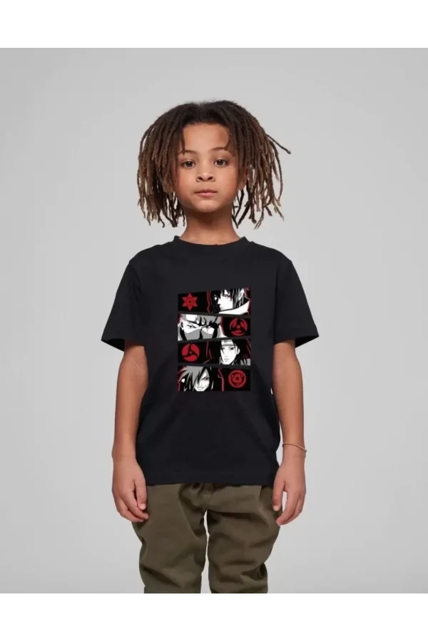 Çocuk Unisex Baskılı T-Shirt - Siyah