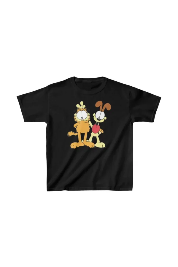 Çocuk Unisex Baskılı T-Shirt - Siyah