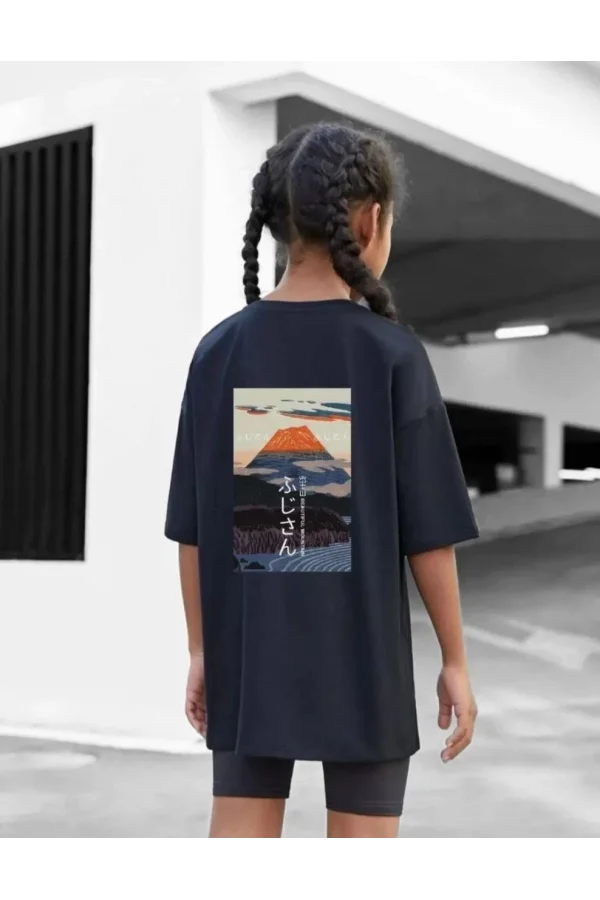 Çocuk Unisex Baskılı T-Shirt - Siyah