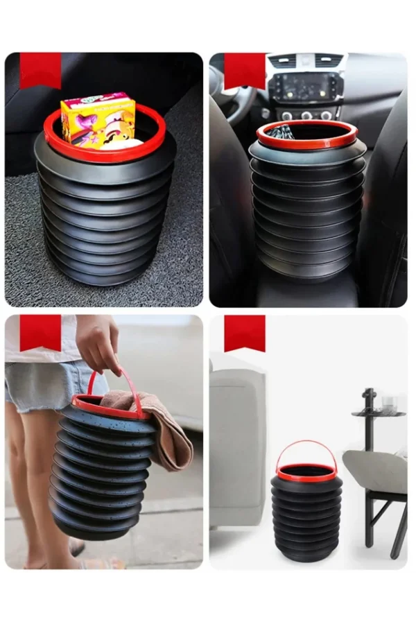 Çok Amaçlı Katlanabilir Araç İçi Kova