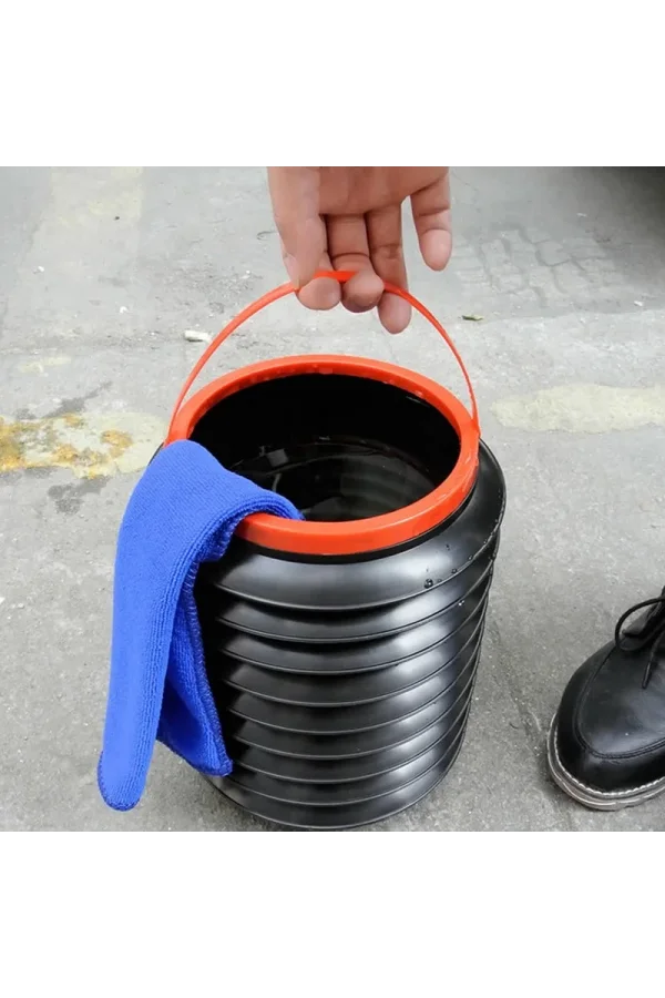 Çok Amaçlı Katlanabilir Araç İçi Kova