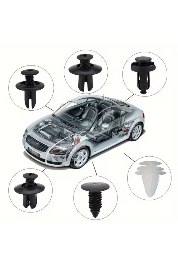 Çok Amaçlı Plastik Bağlantı Klipsi Seti 100 Parça