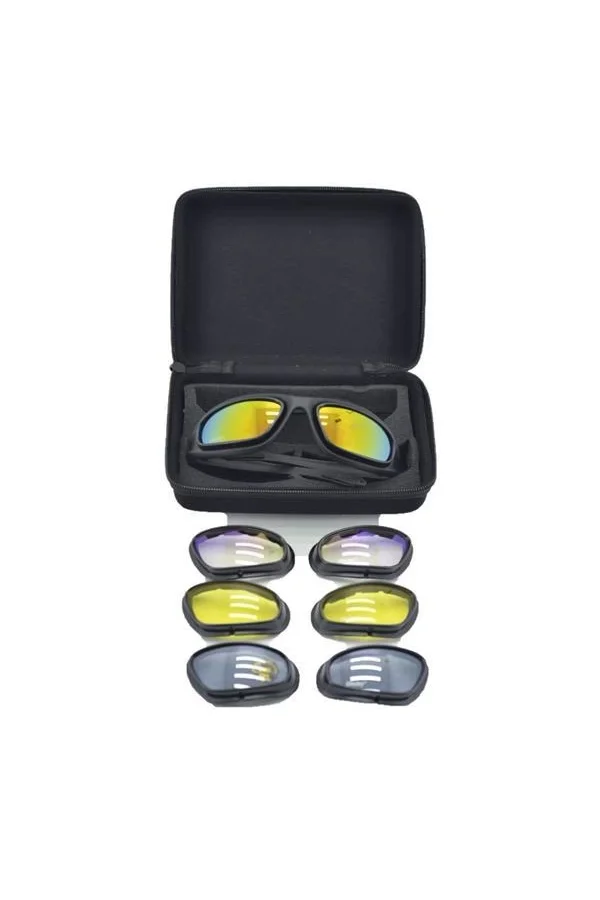 Çok Lensli Tactical Gözlük Seti