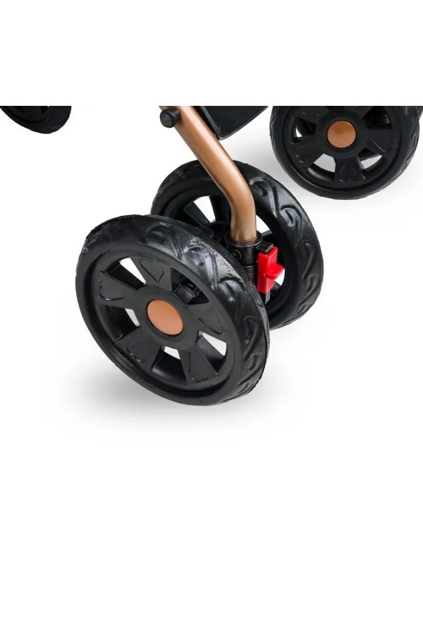 Comfymax Tam Yatar Baston Bebek Arabası – Dark Red