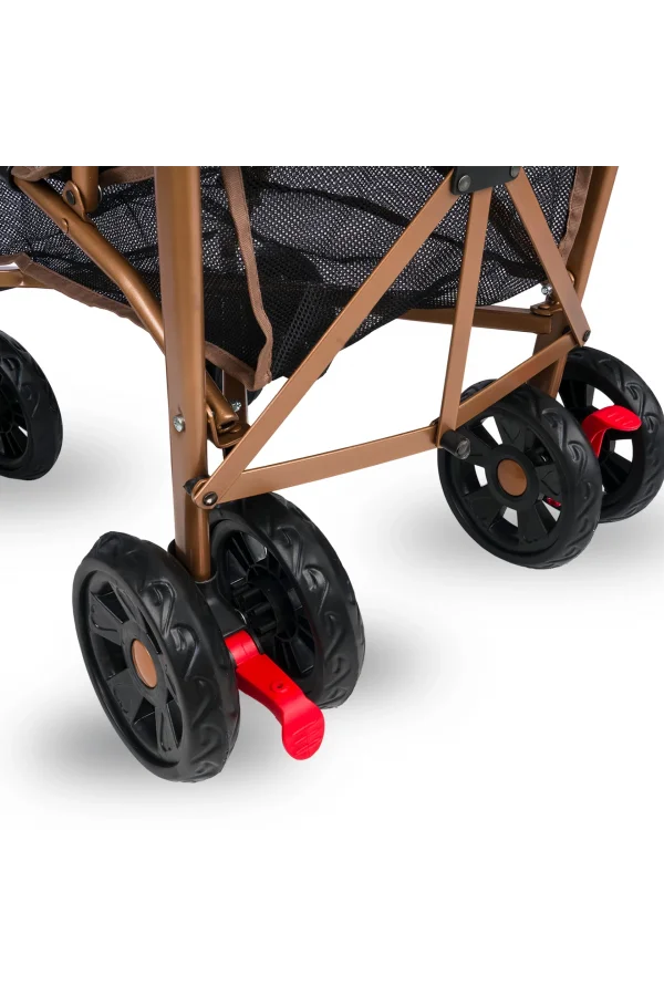 Comfymax Tam Yatar Baston Bebek Arabası – Dark Red