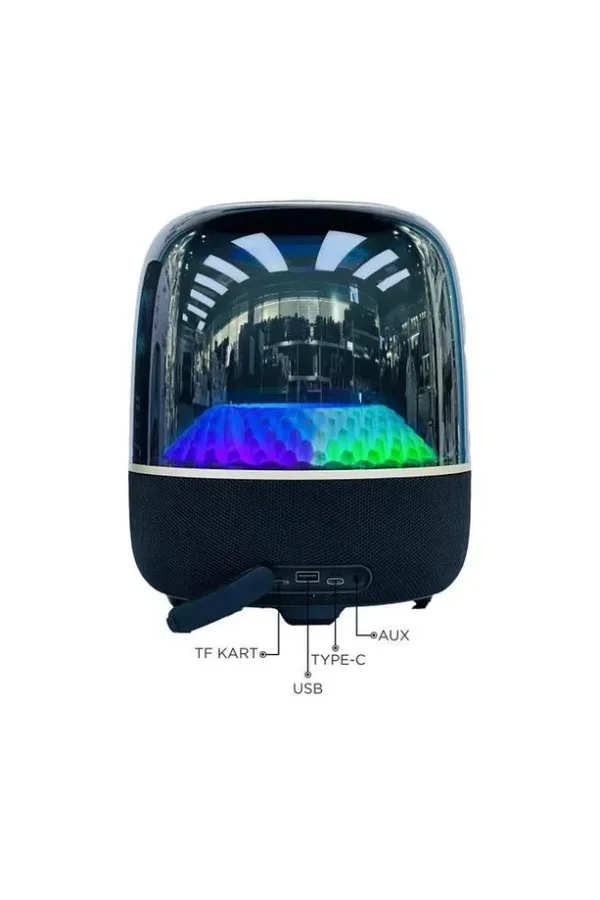 D33 Siyah Taşınabilir Kablosuz Bluetooth Hoparlör