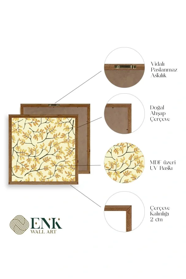 Dal Ahşap Çerçeveli Tablo