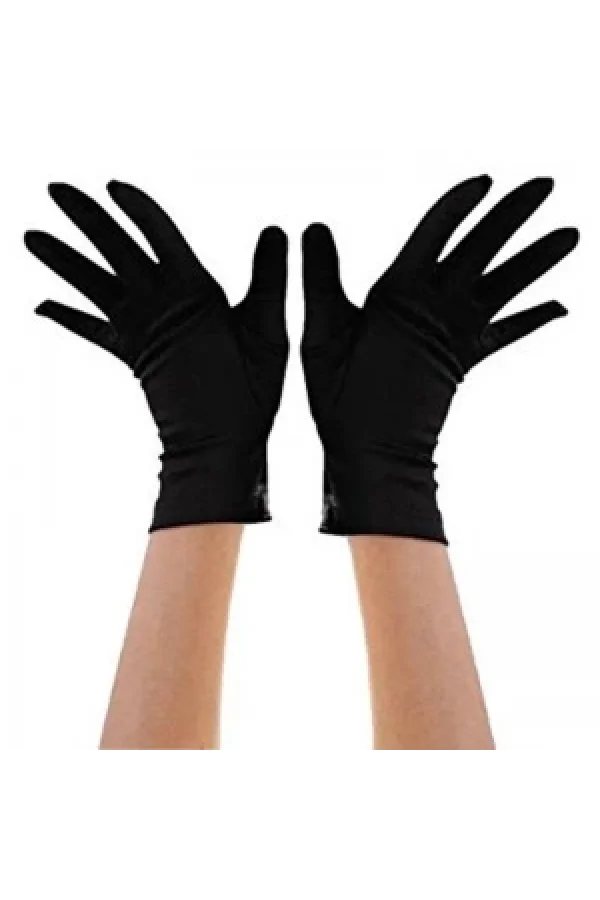 Siyah Renk Kısa Dans Gösteri Eldiveni