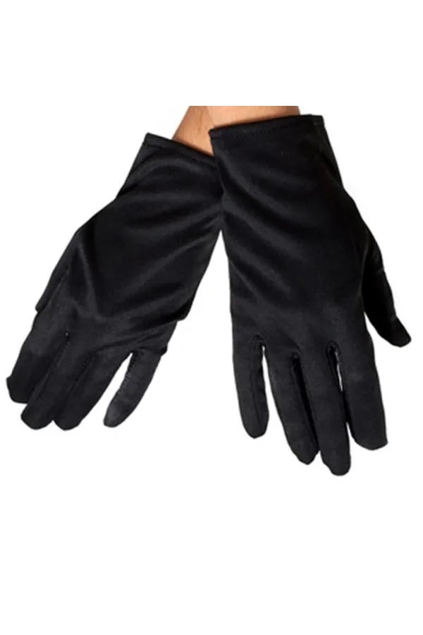 Siyah Renk Kısa Dans Gösteri Eldiveni