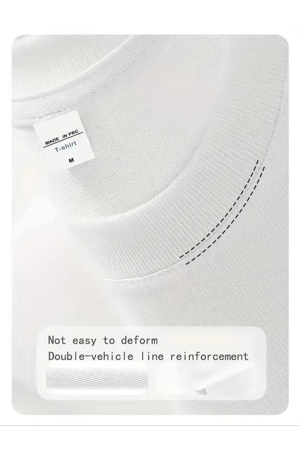 Day One Baskılı Oversize Bisiklet Yaka T-shirt - Beyaz