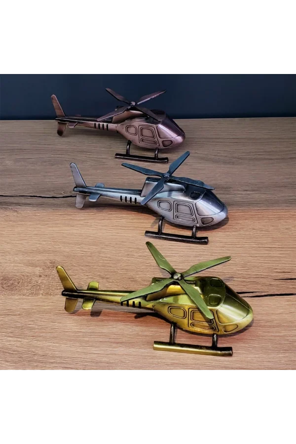 Dekoratif Metal Helikopter