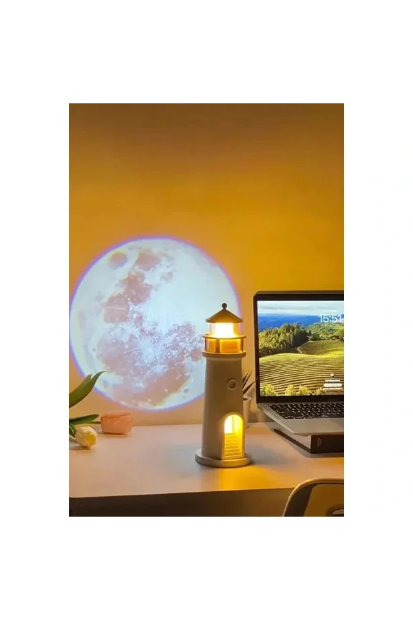 Deniz Feneri Projektör Gece Lambası