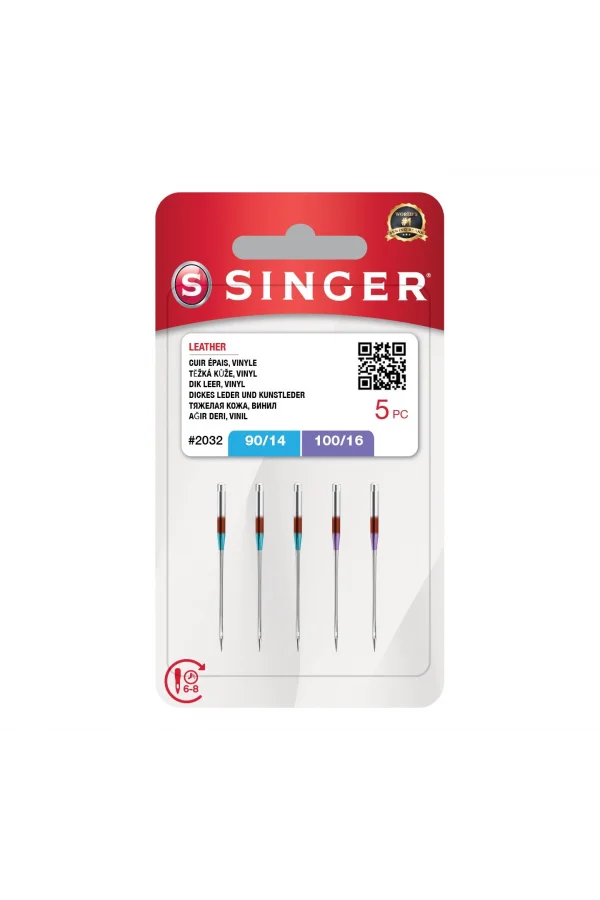 Deri İğnesi Karışık (5Li Blister)(3X14, 2X16 No.)