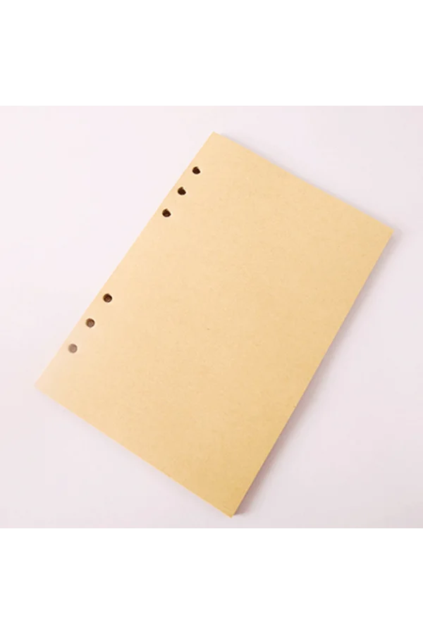 Deri Yaprak Desenli Çizgisiz Defter